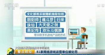 文化部重拳出击整顿网络游戏市场，逗游等81家运营单位上黑榜